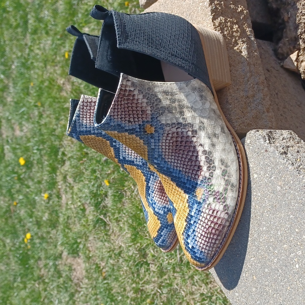 Snake Skin Booties